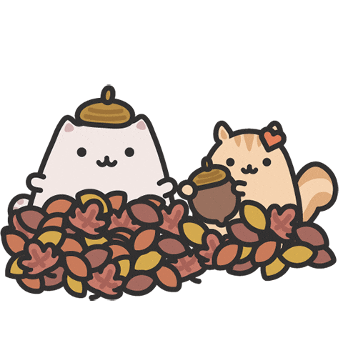 Cat Fall Sticker
