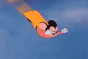 mighty mouse lightning GIF