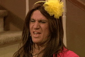 Tonight Show gif. Channing Tatum as Susie scrunches their face in disgust and says, "Ew."