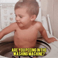 baby boy washing machine GIF