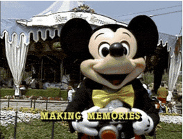 vintage picture mickey mouse theme park making memories