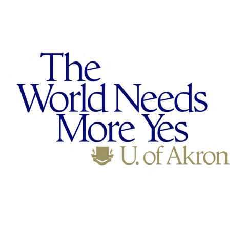 Akron Zips Ua Sticker by The University of Akron