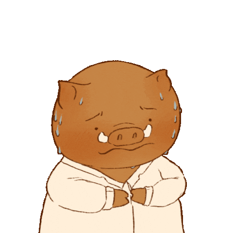 Scared 動物 Sticker
