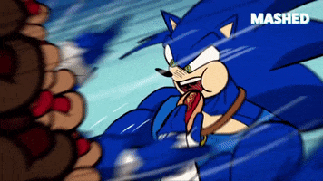 Sonic The Hedgehog Eating GIF by Mashed