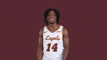 I Cant Hear You College Hoops GIF by LoyolaRamblers