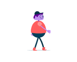Walking Hat Sticker