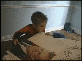 kelseydown kids book tearing paper ripping pages out GIF