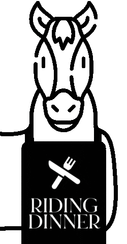 Riding Dinner Sticker