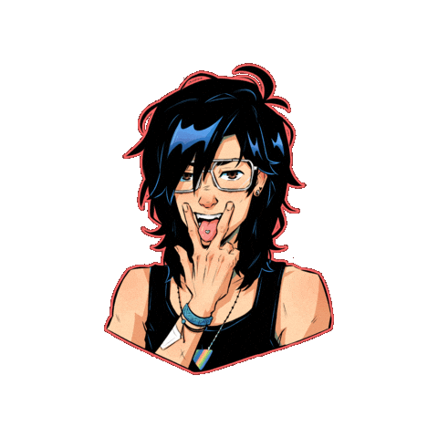 Tongue Piercing Sticker