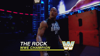 1. Opening: In-Ring celebration with the new TNW Elite Champion - The Rock Giphy