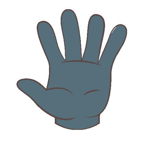 Wave Hand Sticker by Patricia Schijff