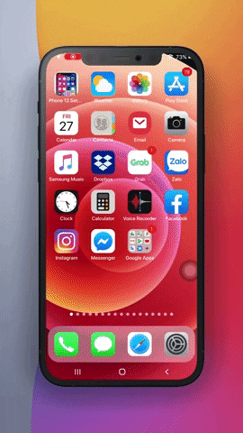 Show Hiden Apps GIF
