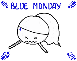 Blue Monday Sticker