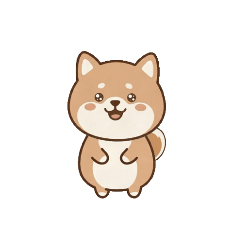 Shiba Inu Dog Sticker by Shibakatsu しばかつ