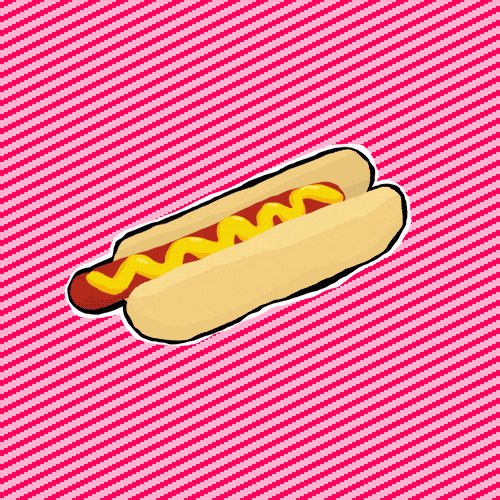 Hot Dog Art GIF