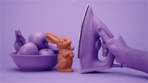 Melting Easter Bunny GIF