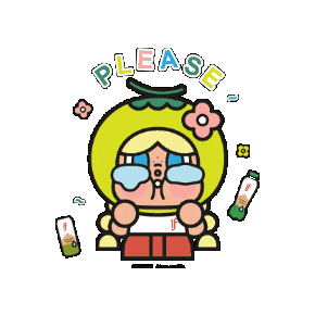 Coconut Crybaby Sticker by IF Singapore