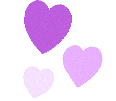 Heart ムラサキ Sticker