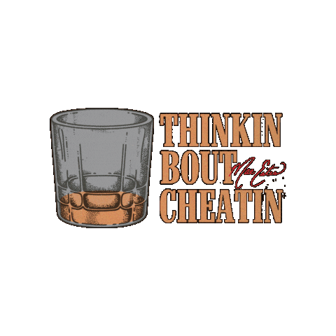 Country Music Whiskey Sticker by Mae Estes