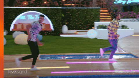 Love Island Running GIF by PeacockTV
