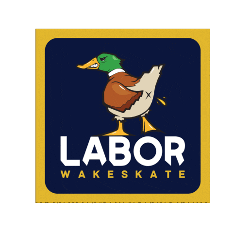 Angry Duck Sticker by LABOR Wakeskate