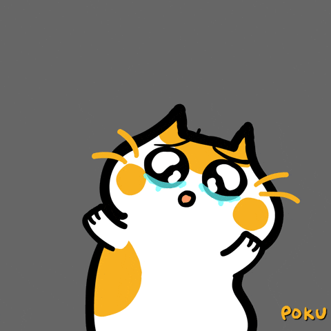 Panic No GIF by Poku Meow Meow Meow