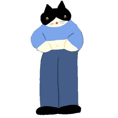 Cat Christmas Sticker