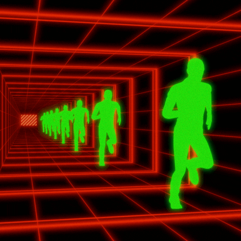 PERFECTL00P loop neon 1980s cyberpunk GIF