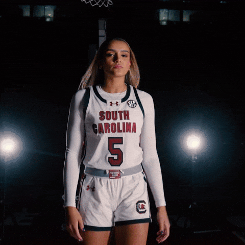 Womens Basketball Celebration GIF by Gamecock Athletics