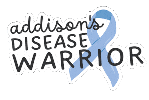 Blue Ribbon Chronic Illness Sticker by Dear Chronic Pain