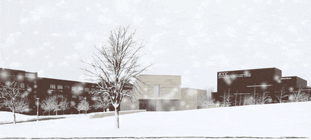 Snow Falling GIF by Johnson County Community College