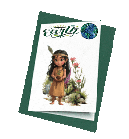 Native Americans Earth Day Sticker