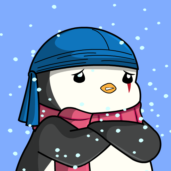 Snow Shaking GIF by Pudgy Penguins