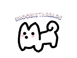 Samoyed Threads Sticker