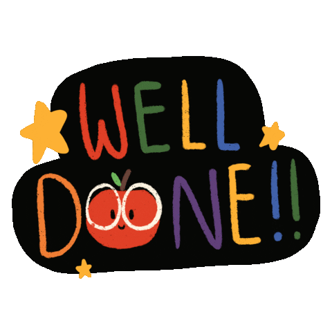 Well Done School Sticker by Kye Cheng