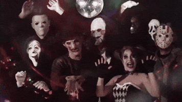 Happy Harley Quinn GIF by maskworld.com