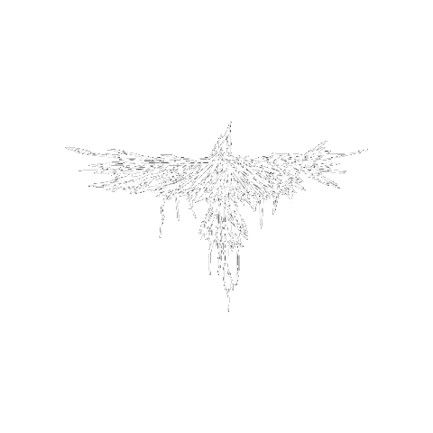 White Raven Sticker by Hydrus Poetry