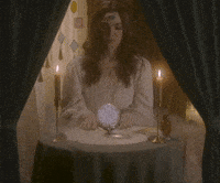 Crystal Ball Hello GIF by goodfortunesonly Crystal Ball Hello GIF by goodfortunesonly