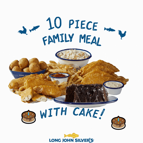 Cake Family Meal GIF by Long John Silver's