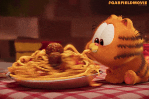 Garfield Movie Spaghetti GIF by Sony Pictures