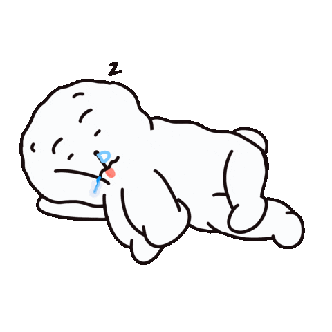 Sleepy Dog Sticker