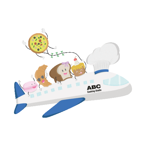 Travel Flying Sticker by ABC Cooking Studio Singapore