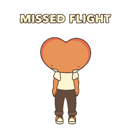 Missed Flight Sticker by LT3 Creations