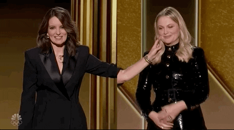 Amy Poehler Kiss GIF by Golden Globes - Find & Share on GIPHY