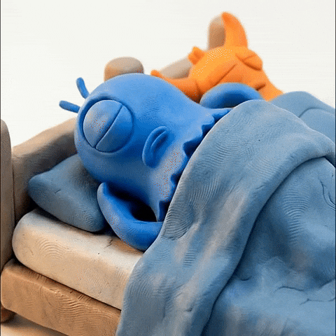 Tired Blank Face GIF by Momo & Tulus