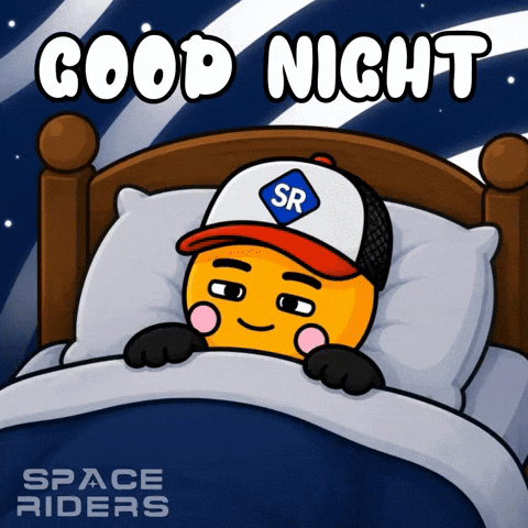 Good Night Sleeping GIF by Space Riders