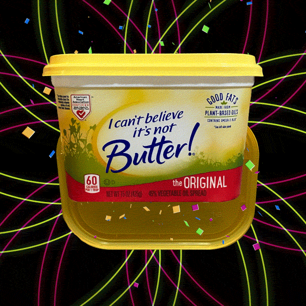 Happy New Year GIF by I Can’t Believe It’s Not Butter