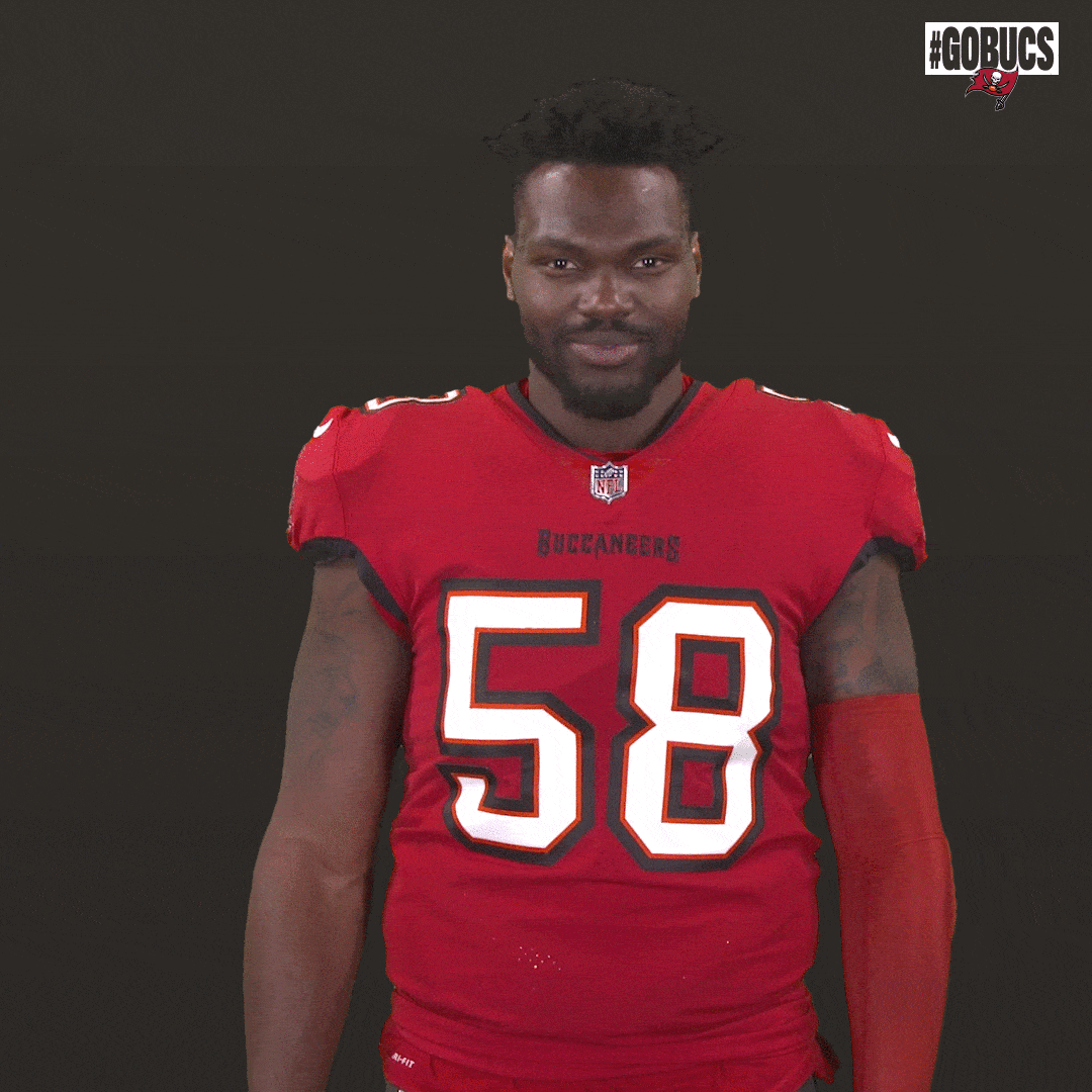 Football Smile GIF by Tampa Bay Buccaneers