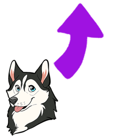 Siberian Husky Smile Sticker by Gone to the Snow Dogs