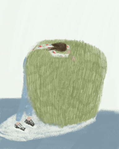 Bushes Help GIF by art of madeleine